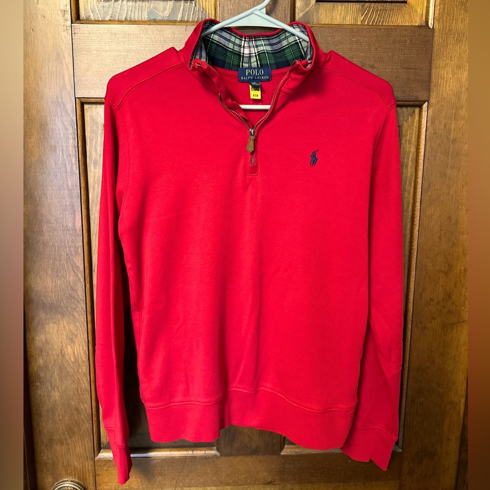 Boys, Ralph Lauren Polo, Quarter zip pullover, Sz L (14/16)